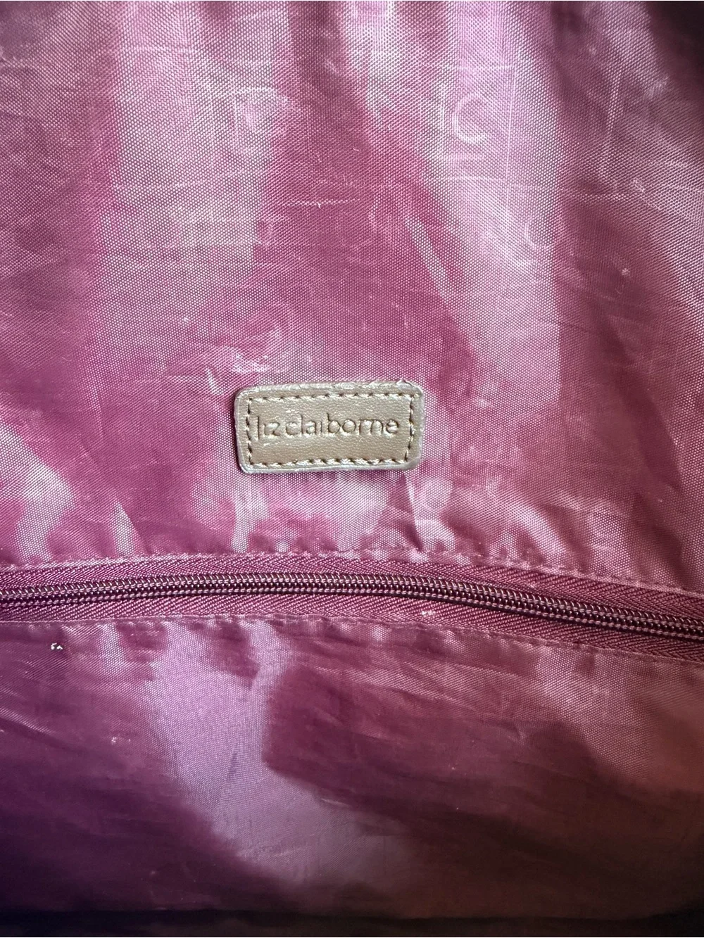 VINTAGE LIZ CLAIBORNE FLORAL TAPESTRY WEEKENDER BAG
